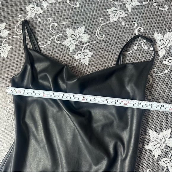 Lamarque Nitza Faux Leather  Dress in Black Sz XS - Picture 12 of 13